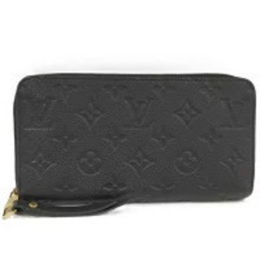 LOUIS VUITTON Zippy Wallet Monogram Empreinte Noir Black